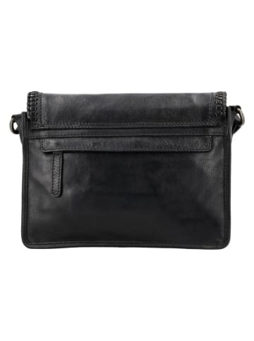 HIDE & STITCHES Skórzana torebka "Inspired by Country" w kolorze czarnym - 24 x 19 x 10 cm