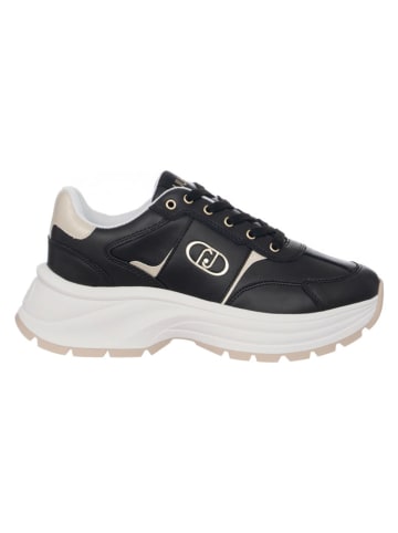 Liu Jo Leder-Sneakers in Schwarz