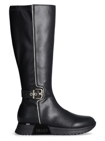 Liu Jo Leren laarzen "Kiss" zwart