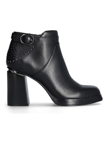 Liu Jo Leder-Stiefeletten in Schwarz