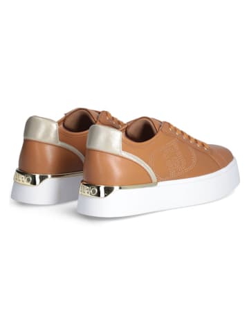 Liu Jo Leren sneakers "Pretty" lichtbruin