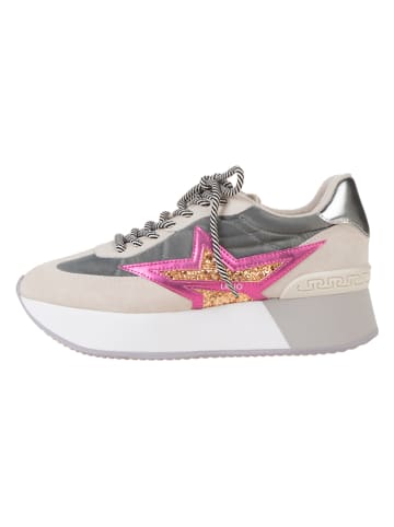 Liu Jo Sneakersy "Dreamy" w kolorze beżowo-szaro-różowym