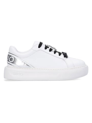 Liu Jo Skórzane sneakersy w kolorze białym