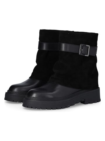 Liu Jo Leder-Boots in Schwarz