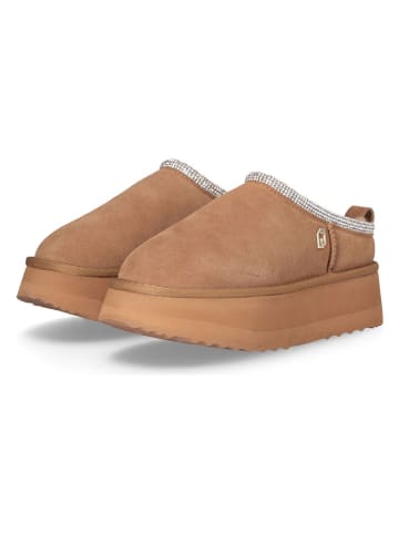 Liu Jo Leren enkelboots lichtbruin