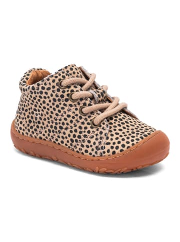 bisgaard Leren barefootschoenen "Hale" beige/zwart