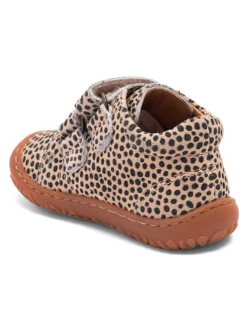 bisgaard Leder-Barfußschuhe "Hale" in Beige/ Schwarz