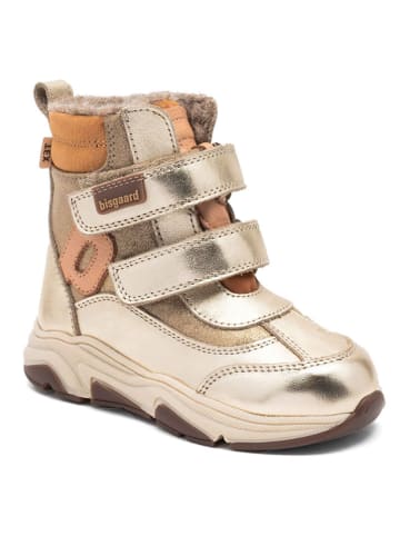 bisgaard Leder-Winterstiefel "Marius" in Gold
