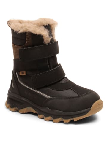 bisgaard Leder-Winterstiefel "Eddie" in Schwarz