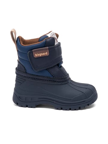 bisgaard Leder-Boots "Pixie" in Dunkelblau