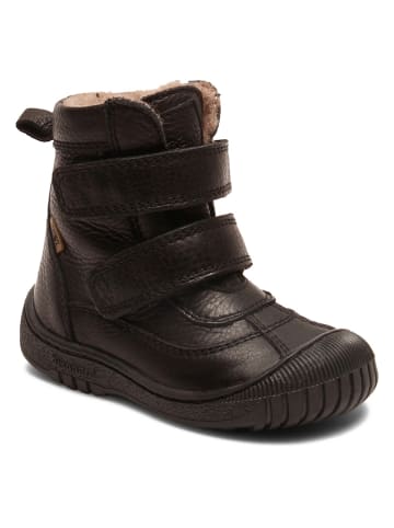 bisgaard Leder-Winterboots in Schwarz