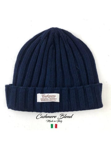 MILANO AMOUR Mütze mit Kaschmiranteil in Dunkelblau