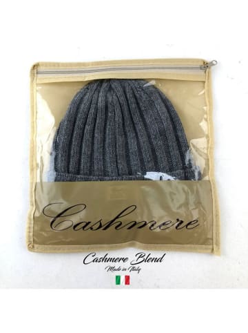 MILANO AMOUR Czapka w kolorze szarym z dodatkiem kaszmiru