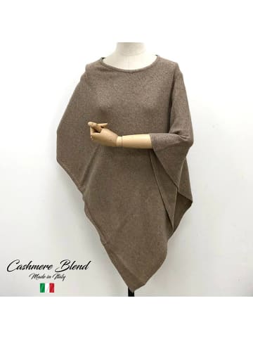 MILANO AMOUR Ponczo w kolorze szarobrązowym