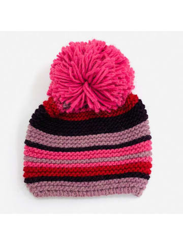 MILANO AMOUR Czapka w kolorze różowym z dodatkiem wełny