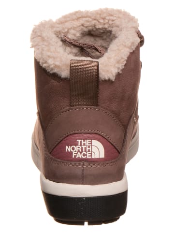The North Face Leder-Winterboots in Hellbraun