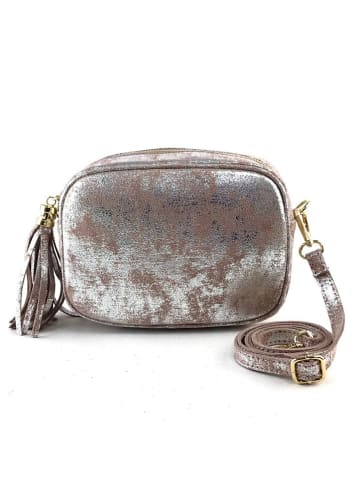 Amara Leren clutch "Paris" lichtroze - (B)21 x (H)16 x (D)8 cm