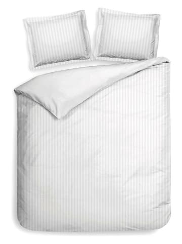 Heckett Lane Komplet pościeli satynowej "Banda" w kolorze białym