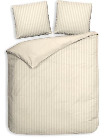 Heckett Lane Komplet pościeli satynowej "Banda" w kolorze kremowym