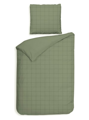 Heckett Lane Satijnen beddengoedset "Diamante" groen