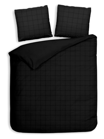 Heckett Lane Satijnen beddengoedset "Diamante" zwart