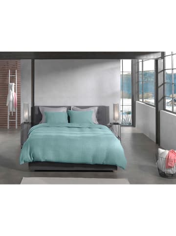 HNL Komplet pościeli perkalowej "Vafala" w kolorze miętowym