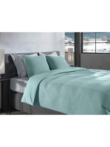 HNL Perkal beddengoedset "Vafala" mintgroen
