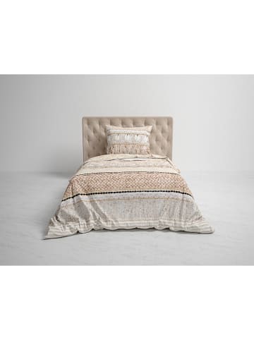 Heckett Lane Komplet pościeli twillowej "Linna" w kolorze beżowym