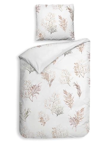 Heckett Lane Satijnen beddengoedset "Coralline" wit