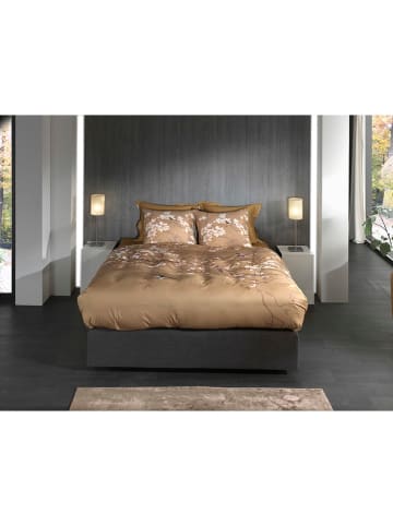 HNL Komplet pościeli satynowej "Asahi" w kolorze beżowym