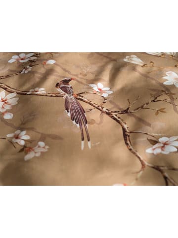 HNL Mako-satijnen beddengoedset "Asahi" beige