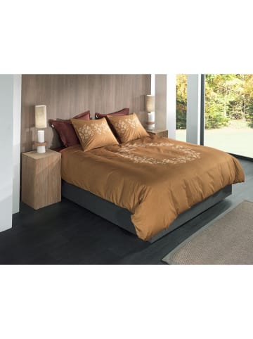 HNL Twill beddengoedset "Haruto" mosterdgeel