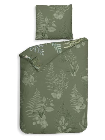 HNL Twill beddengoedset "Nathan" groen