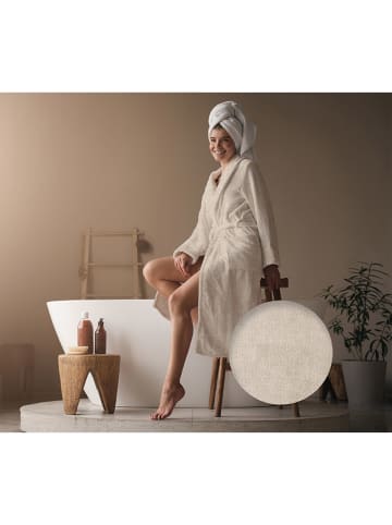 Heckett Lane Szlafrok "Prestige" w kolorze beżowym