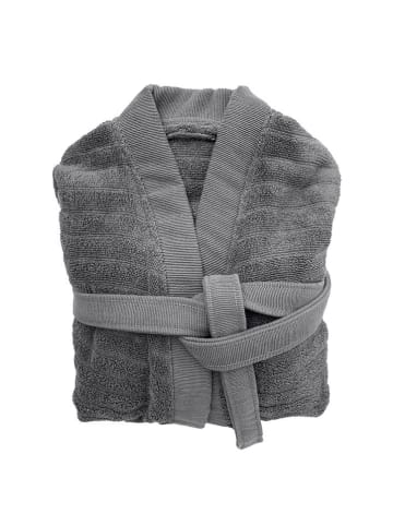 Heckett Lane Bademantel ''Prestige'' in Anthrazit