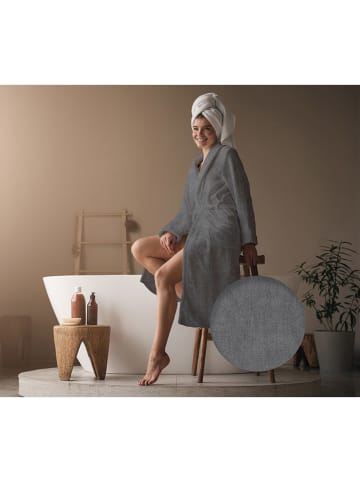 Heckett Lane Szlafrok "Prestige" w kolorze antracytowym