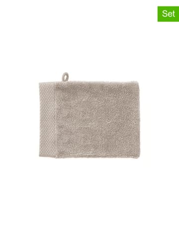 HNL 3-delige set: washandjes "Premium" taupe