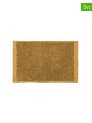 HNL 3-delige set: gastendoeken "Premium" okergeel