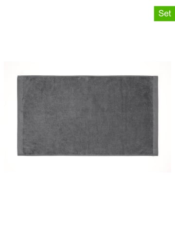 HNL Ręczniki (2 szt.) "Premium" w kolorze antracytowym do rąk