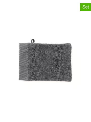 HNL 3-delige set: washandjes "Premium" antraciet