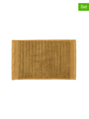 HNL Ręczniki (3 szt.) "Prestige" w kolorze musztardowym dla gości