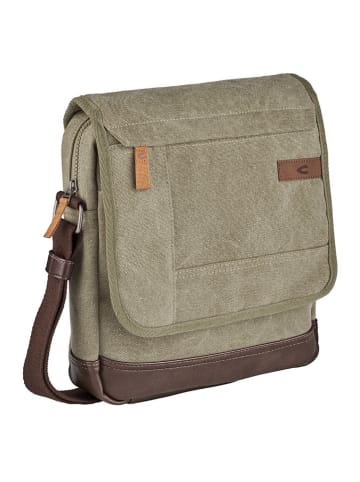 Camel Active Umhängetasche "Air Flap" in Grün - (B)30 x (H)26,5 x (T)7 cm