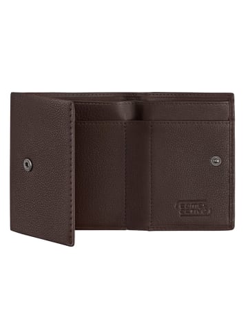 Camel Active Leren portemonnee "Atlanta" donkerbruin - (B)10 x (H)8,5 x (D)2 cm