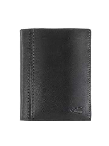 Camel Active Leren portemonnee "Bilbao" zwart - (B)10 x (H)12,7 x (D)1,5 cm