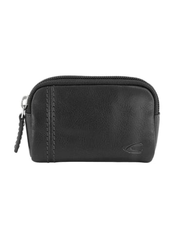 Camel Active Leder-Schlüsseletui "Bilbao" in Schwarz - (B)12 x (H)8 x (T)3 cm