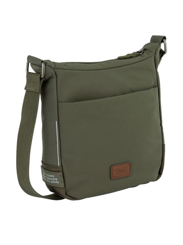 Camel Active Torebka "City" w kolorze ciemnozielonym - 22 x 25 x 8 cm