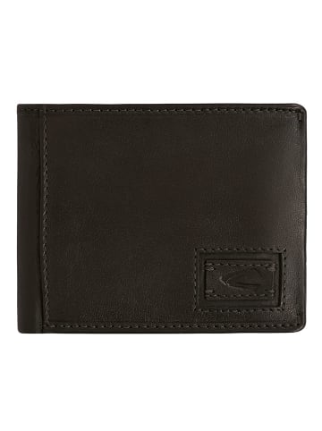Camel Active Leder-Geldbörse "Dust" in Schwarz - (B)10,5 x (H)9 x (T)2 cm