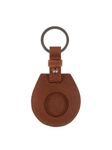 Camel Active Leren sleutelhanger "Field" cognackleurig - (B)5 x (H)10 x (D)1 cm