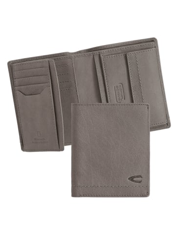 Camel Active Leren portemonnee "Nimbus" grijs - (B)10 x (H)12 x (D)2 cm