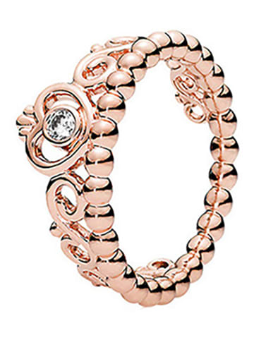 Pandora Rosévergold. Ring mit Edelsteinen